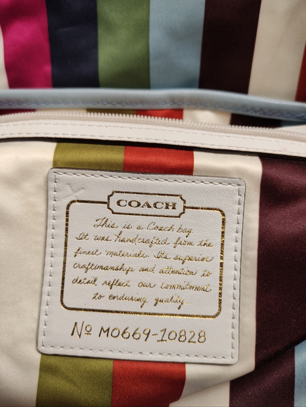 Vintage Coach 10828 65th Annv Legacy Ali Slim Flap Bag Blue - Picture 13 of 14